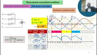 Lecture 6  Three phase controlled (Thyristor) rectifiers