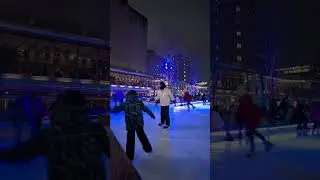 Winter skating rink