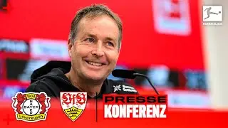 PK mit Kasper Hjulmand vor Bayer 04 Leverkusen 🆚 VfB Stuttgart | Bundesliga, 16. Spieltag (re-live)
