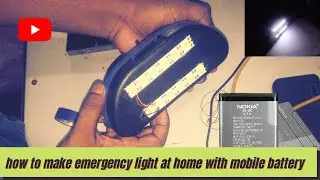 how to make emergency light at home with mobile battery