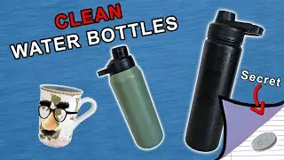 The BEST way to clean drink containers!