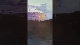 Black Abstract Landscape Painting Inspired by colour prompt to Create A Surreal Landscape