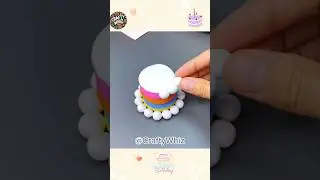 Creating Realistic Polymer Clay Cake Decorations | DIY Edible-Looking Desserts#viral#shorts