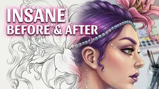 Pearl coloring timelapse, the before and after is insane