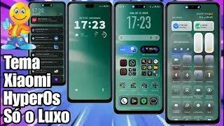 Super Combina&ccedil;&atilde;o Tema Xiaomi &Iacute;cones Dark Control Center Liquid Glass Estilo HyperOs 3 @CiclopeTech