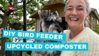 Trash to Treasure Garden idea! (Bird Feeder DIY) + Compost Build | Sundays in the Shed