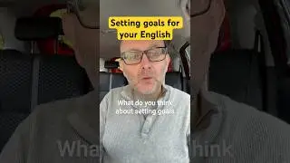 Do you set goals for learning English? #LearningEnglish #ESL #GoalSetting ￼
