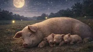 Sleeping Mama Pig & Piglets &middot; Deep Sleep Instrumental Lullaby &middot; Peaceful Night Music