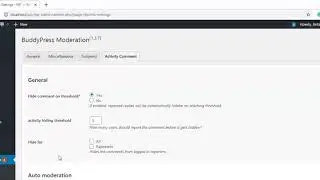 Activity Comments Moderation Settings for BuddyPress Moderation Tools