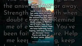 Strong #prayerfortoday #believeingod #jesuslovesyou #christianprayer #gospel #amen #prayer #jesus
