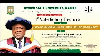 DON CALLS FOR LEGALIZATION OF MULTIPLE MARRIAGE: HISTORIC VALEDICTORY LECTURE BY PROF NAJEEM ADEYEMI