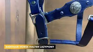 Baroque leather halter Lazypony