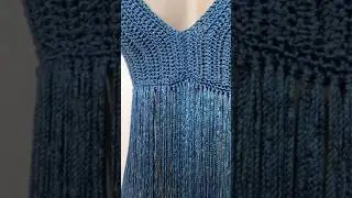 Top Franja de croch&ecirc; #crochet #viral #croche