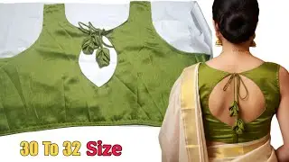 Boat Neck Blouse Design | Step By Step | Back Pattern Stitching | Cutting Finishing | @Stitchiopr 