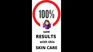 100% saw Results with THIS skin care! #shorts