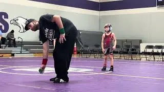 Levi wrestling, New Ulm team, 12/13/25, 6/6, 3rd grade