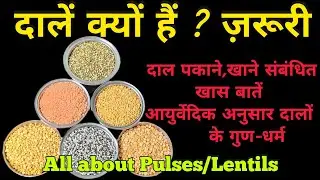 दाल क्यों हैं ? ज़रूरी#All about dal(Lentils)#दाल खाने से गैस क्यों बनती है?#दाल Breakfast Recipe #