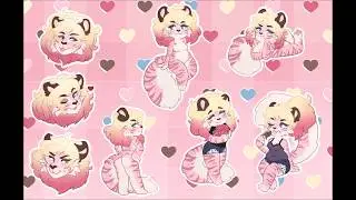 Tiger Sticker Sheet commission