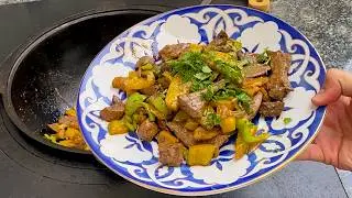 Джиз-быз из субпродуктов | Быстрая жарка и насыщенный вкус