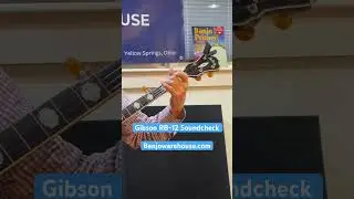 Gibson RB-12 Top Tension Banjo sound check with Geoff Hohwald from banjowarehouse.com #banjo