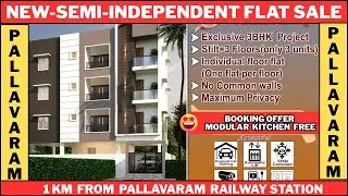 😊semi-independent new flats for sale in chennai pallavaram /spacious flat #newflatsale #chennai