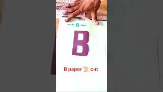 paper cut B letter #pappercutart #bletter #signature #art