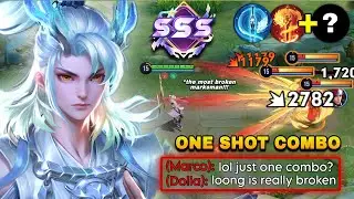 SSS! CHINA LOONG WITH ONE SHOT COMBO IS THE MOST BROKEN MARKSMAN IN HIGHRANK! | LOONG BUILD & ARCANA