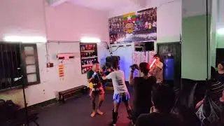 Champion Of Myanmar Lethwei(Tun Tun Min) and Trainer Arrafat