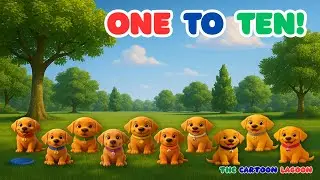 Colorful Counting Puppy Song &ndash; Learn Colors and Numbers 1 to 10 with Cute Animated Puppies!