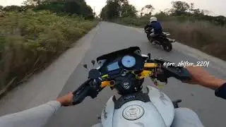 Pulsar 220f bs3 VS Apache RTR 180|| drag race