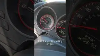 Rpm Jumps when steering, stepping on brake and letting go of gas and also Jerk when down shifting