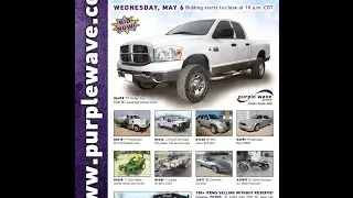 Vehicles and Equipment Auction | May 6, 2015 | Purple Wave