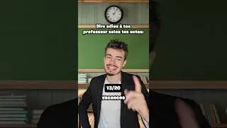 Dire adieu à ton professeur selon tes notes 😂
