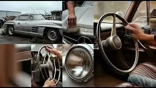 RESTORED MERCEDES BENZ 300 SL Gullwing,1955👻😱#restoration #mercedes #gullwingdoors #waitforend 