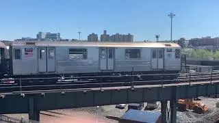 IRT West Side Line: R62A (1) Train Enters 207 Street Yard