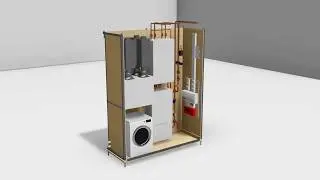 SES (Engineering Services) - MEP Service Cupboard Build Animation