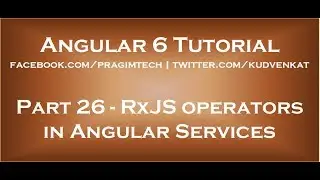RxJS operators in angular services