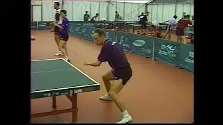 J. Persson, Wang Liqin, L. Blaszczyk, A. Podpinka - Practice footage from the 1999 WTTC in Eindhoven
