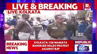 BREAKING LIVE: Kolkata: CM Mamata Banerjee Holds Protest Against BJP