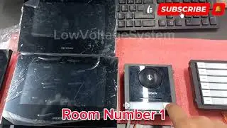 Complete Configuration: 3 Indoor Stations + Outdoor Station + Name Tag | Hikvision Intercom System