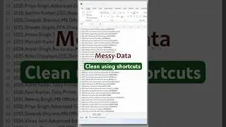Excel Data Cleaning in Seconds 🔥 Split Column + Remove Duplicates