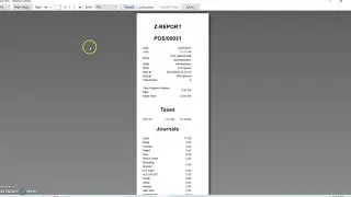 print z report + menu item report