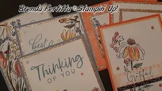Mixed Media Florals Cards #stampinup