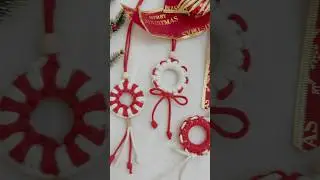Macrame Mini Wreath Tutorial | Chirstmas Decorations