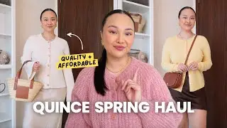 Quince Spring Haul: Luxe Wardrobe Staples You Need *Midsize Try On*