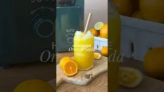 Homemade Orange Soda Recipe | Healthy Fizzy Drink Made with Fresh Juice & Honey (No Sugar Added!)