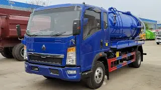 HOWO 4x2 Right hand drive Sewage suction truck