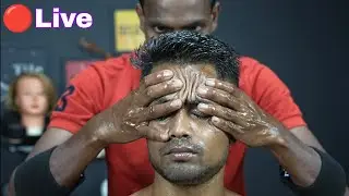 Live ASMR Massage | Satisfying ASMR Head Massage With Lots Of Oil | Heavy Oil ASMR Head Massage