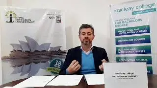 Mr. Shannon Sweeney, Director from Macleay College at Nepal Education Consultancy
