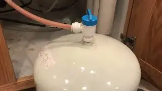 Replace RO Pressure Tank Low or No Water Flow Reverse Osmosis Filter System with Water logged tank